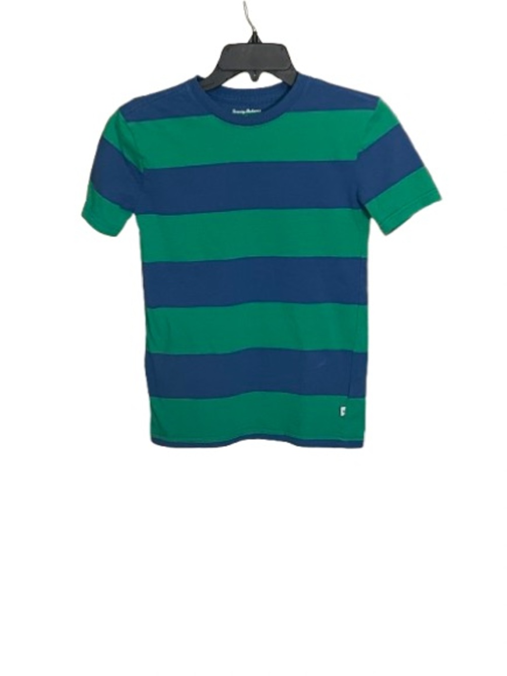 Tommy Bahama Boys Striped T-Shirt Size 10-12 Green Blue
